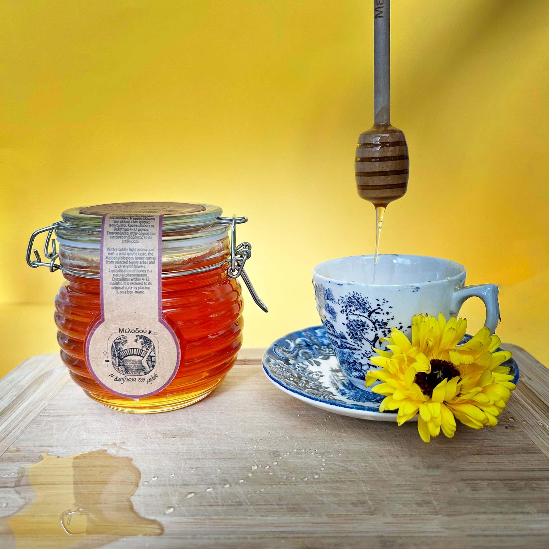 Melodou Cyprus Blossom Honey 450g Glass Jar