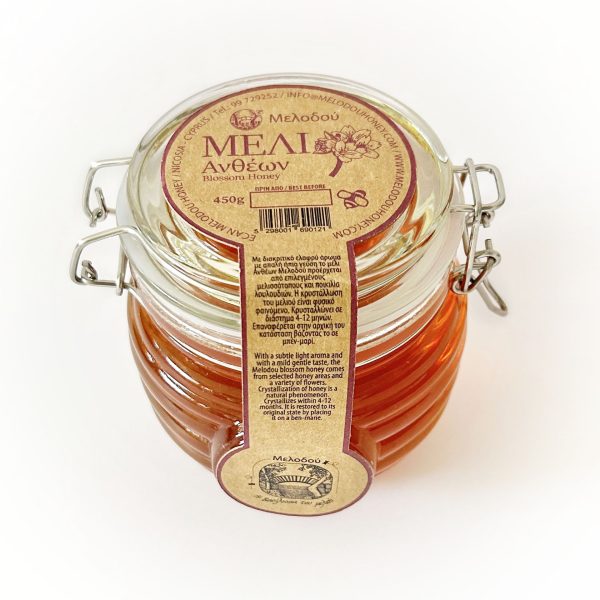 Melodou Cyprus Blossom Honey 450g Glass Jar