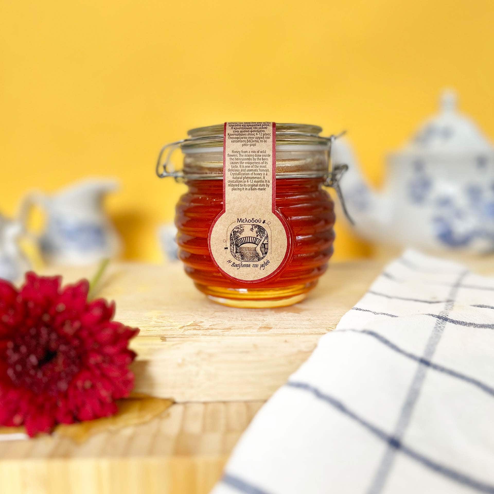 Melodou Cyprus Wild Flower Honey 450g Glass Jar
