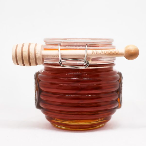Melodou blossom honey 425g glass jar with honey dipper